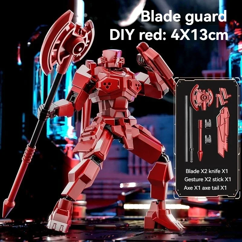3D Printing Action Figure - Modelo de robô guerreiro com lâmina