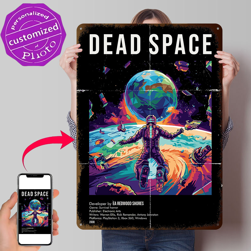 3D Printing Videos - Placa de Metal Vintage Personalizada com