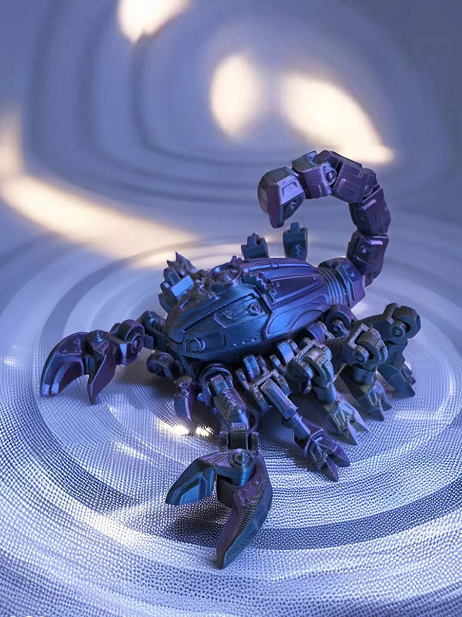 3D Printing Action Figure - Escorpião Mecânico Impresso em 3D, Figura