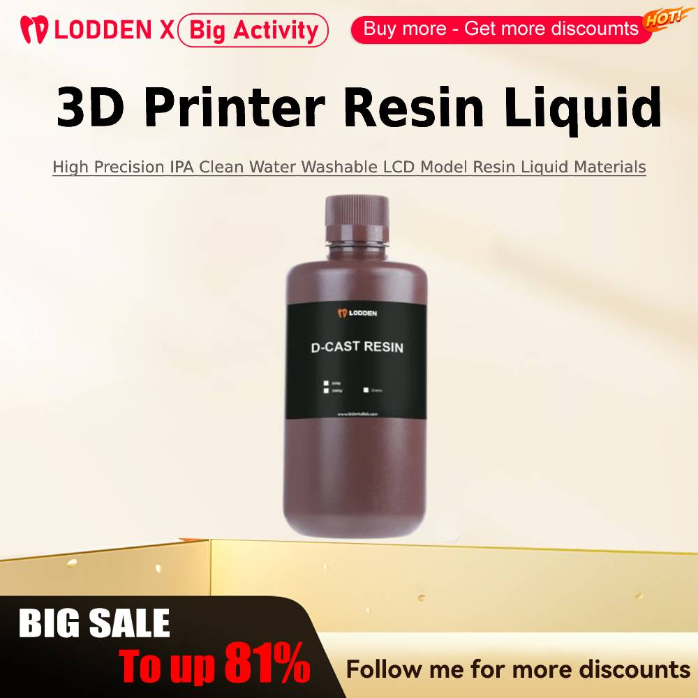 3D Printing Pdf - Lodden impressora 3d resina líquida 385/405nm