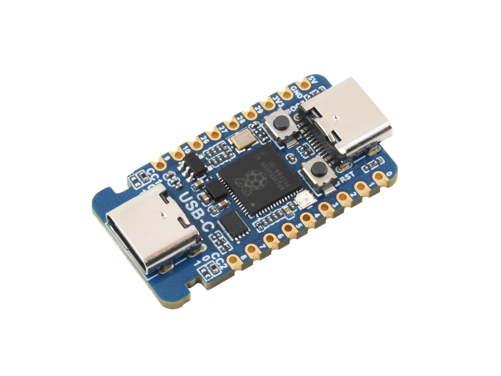 Raspberry Pi 3D Print - Placa de Desenvolvimento de Microcontrolador RP2350-USB-C