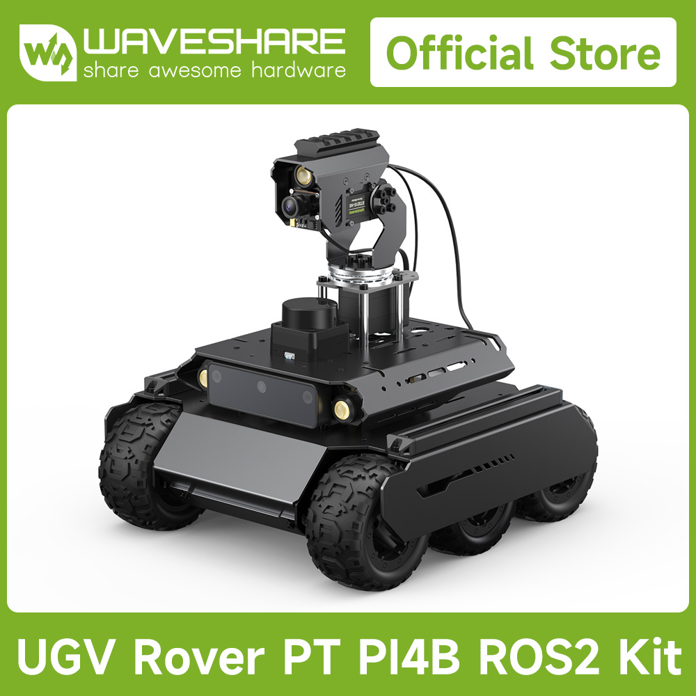 Raspberry Pi 3D Print - Waveshare Rover ROS 2 Robô 4WD