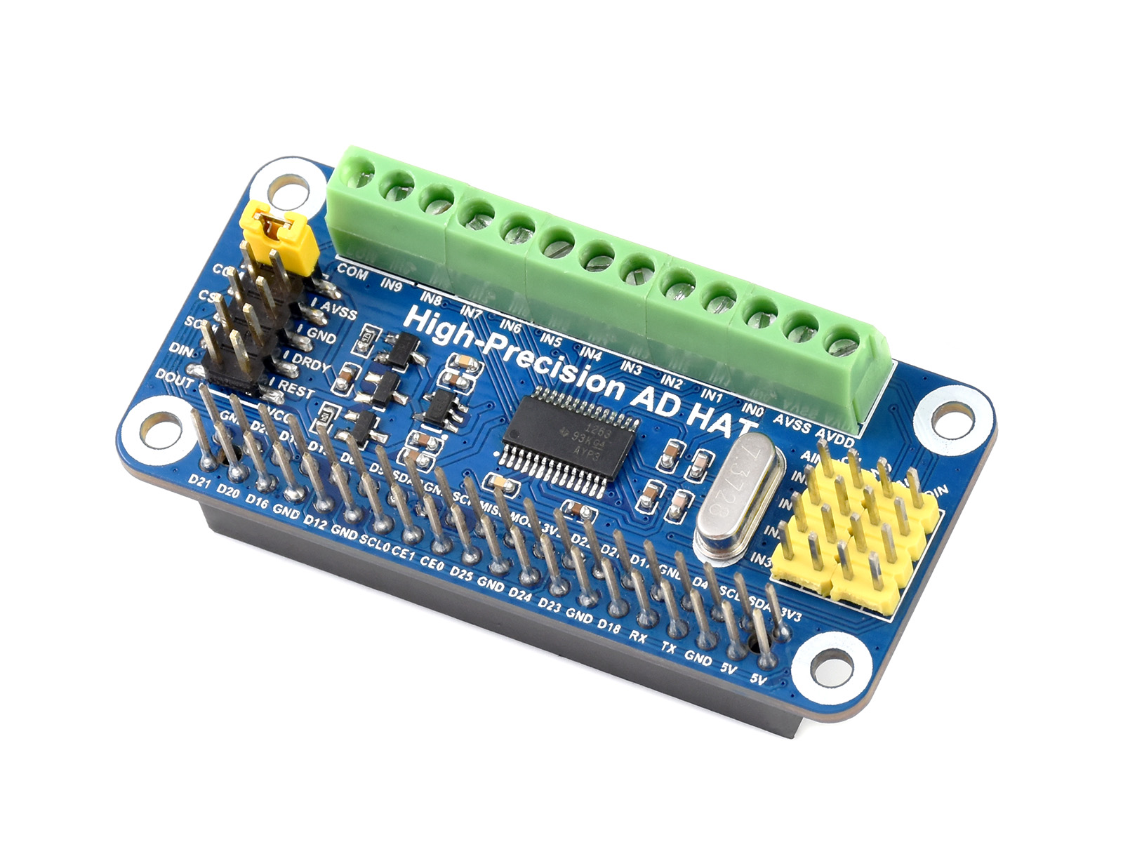 Chapéu AD de alta precisão Wav - Raspberry Pi 3D Print avaliação e preço