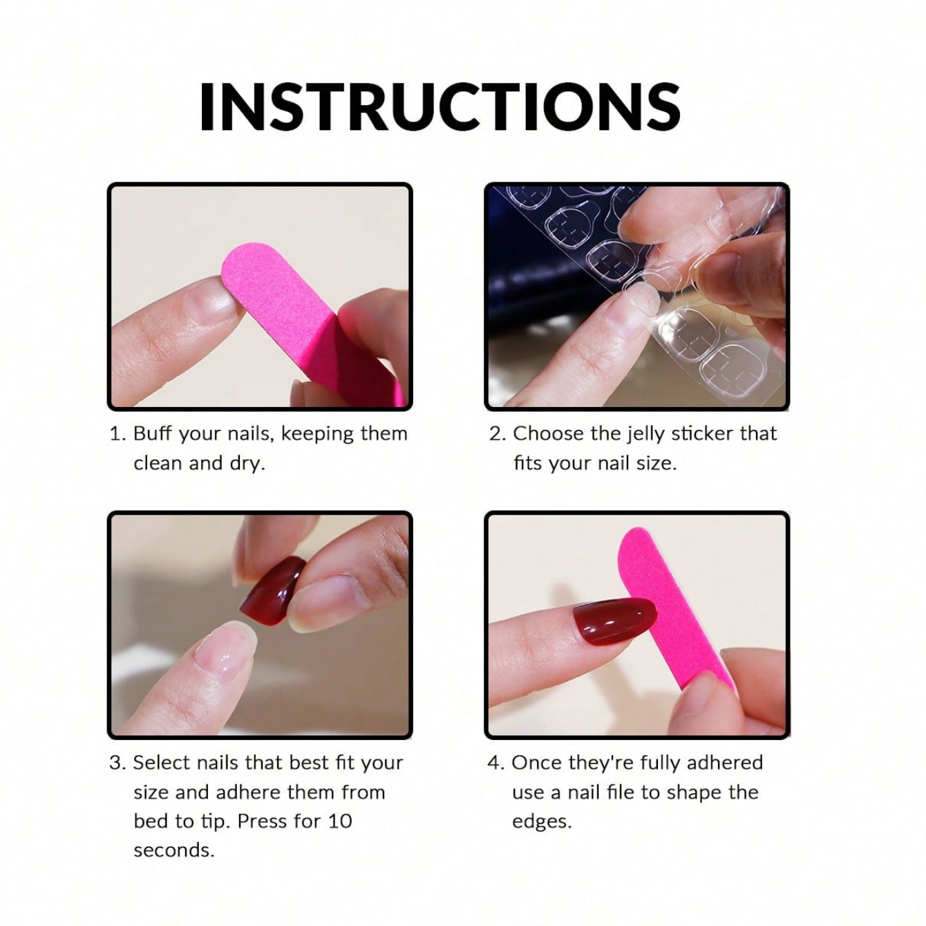10 Unidades de Unhas Postiças  - 3D Printing Ptc avaliação e preço