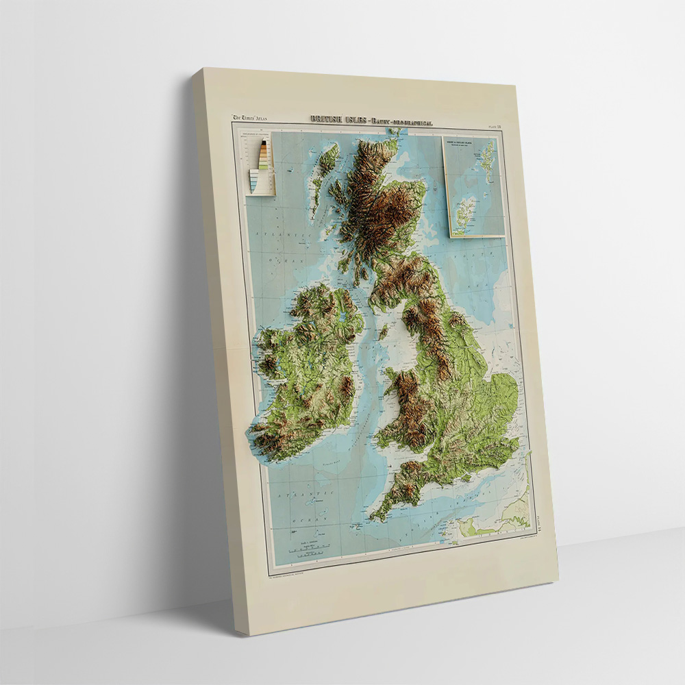 Mapa em relevo 3D das Ilhas Br - 3D Printing Wall avaliação e preço