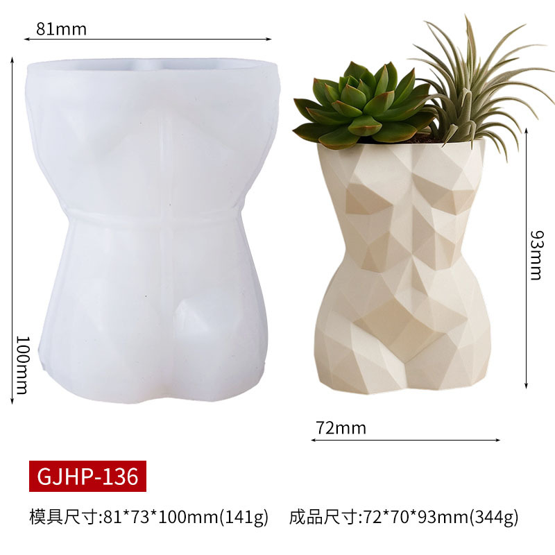 Molde de silicone geométrico 3 - 3D Printing Vase avaliação e preço