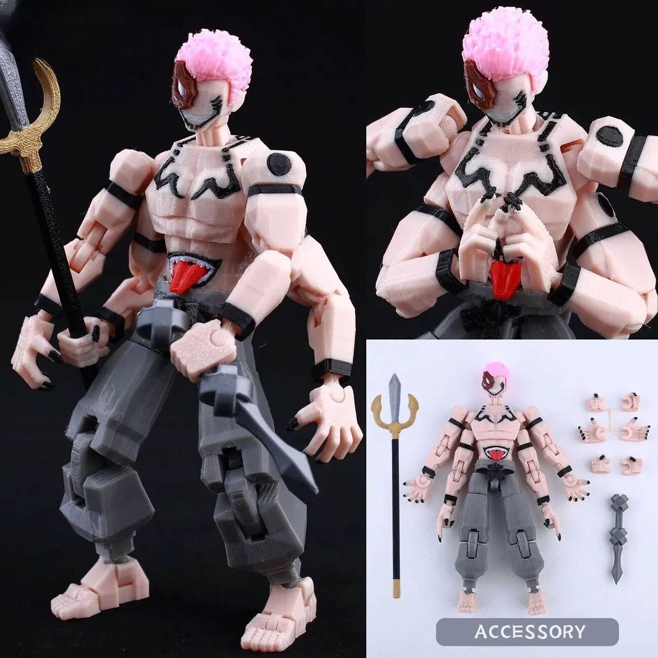 Jujutsu Kaisen: Bonecos de Açã - 3D Printing Action Figure avaliação e preço
