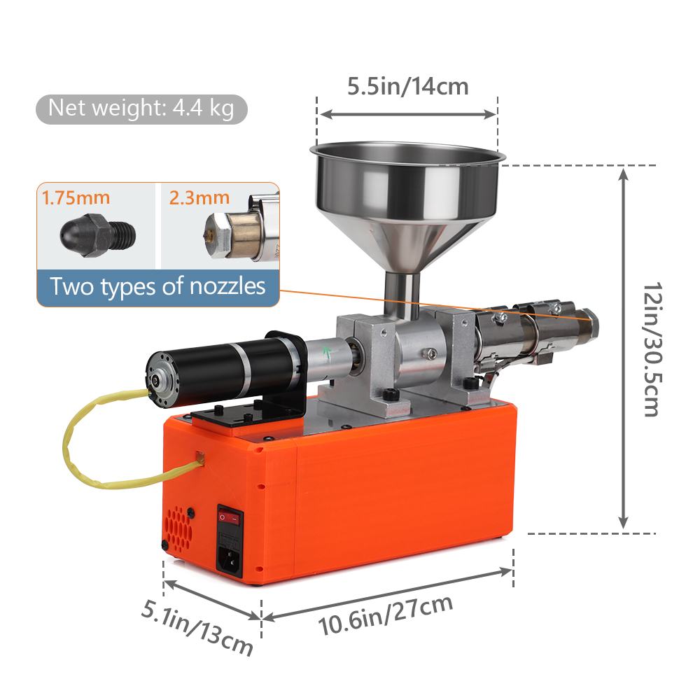 Extrusora de Plástico Compacta - 3D Printer Extruder avaliação e preço