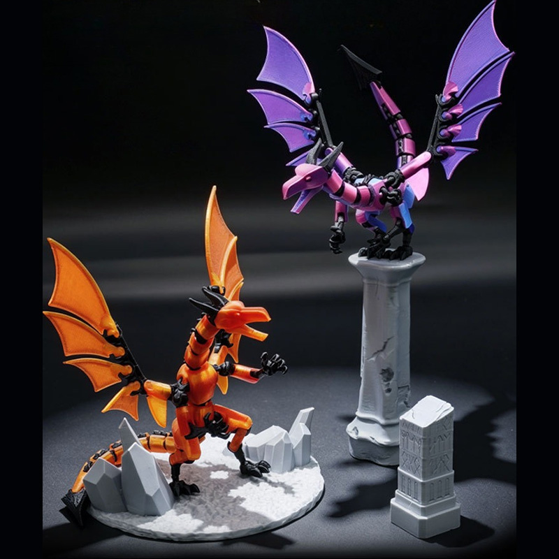 Boneco de Ação Dragão Voador D - 3D Printing Action Figure avaliação e preço