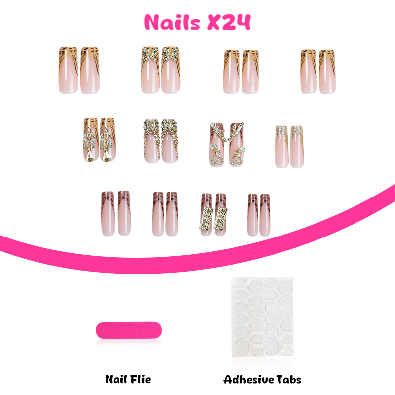 24 pçs y2k longo caixão unhas  - 3D Printing Ptc avaliação e preço
