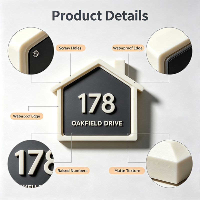 Placa de número de casa impres - 3D Printing Wall avaliação e preço