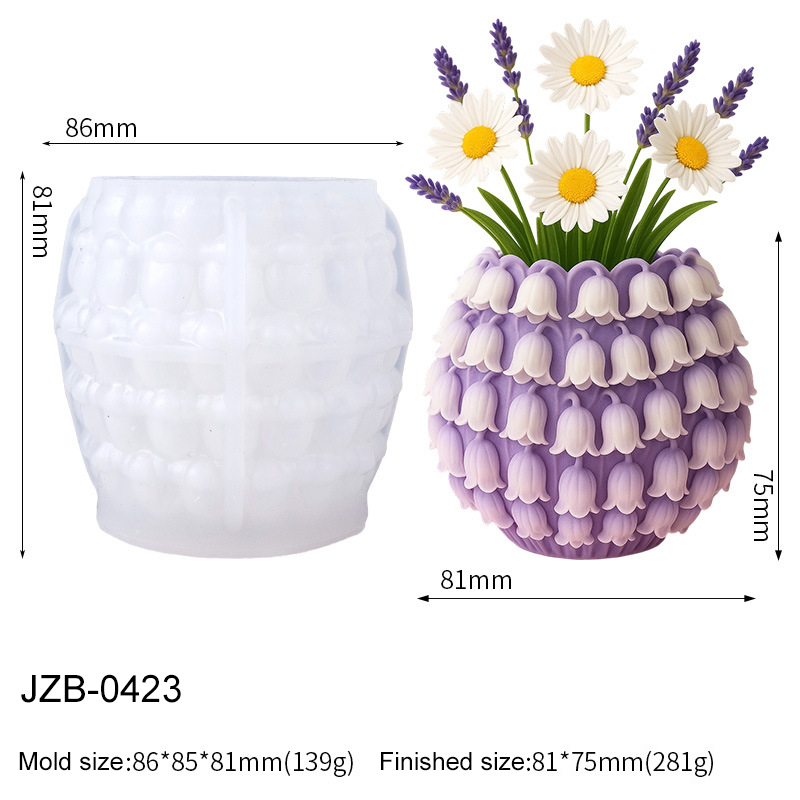 Molde de Silicone 3D Lírio do  - 3D Printing Vase avaliação e preço