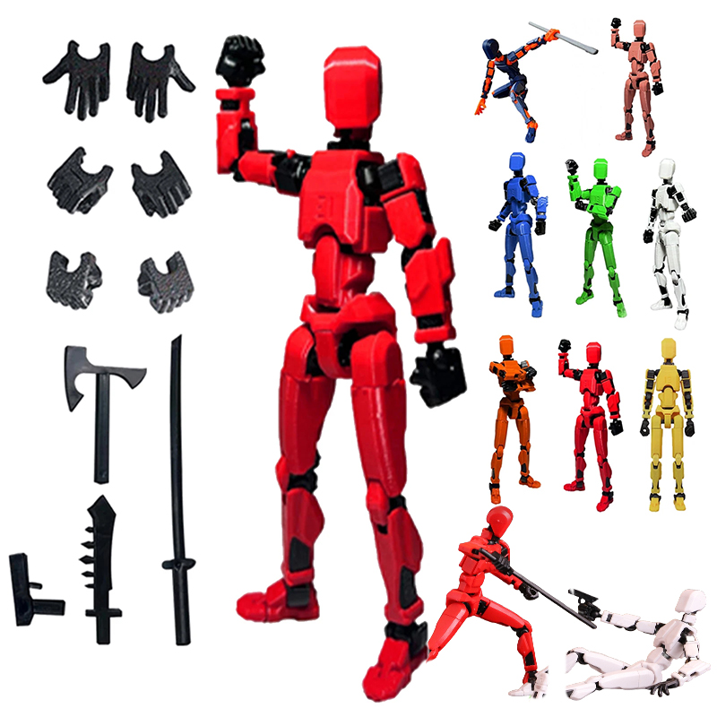 1PCS Boneco Articulado com 13  - 3D Printing Action Figure avaliação e preço