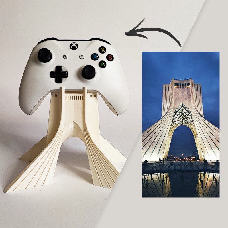 Suporte de controle personaliz - 3D Printing Xbox Controller Holder avaliação e preço
