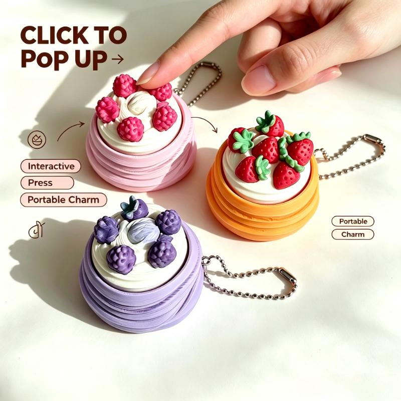 Chaveiro Fidget Clicker Portát - 3D Printing Ptc avaliação e preço
