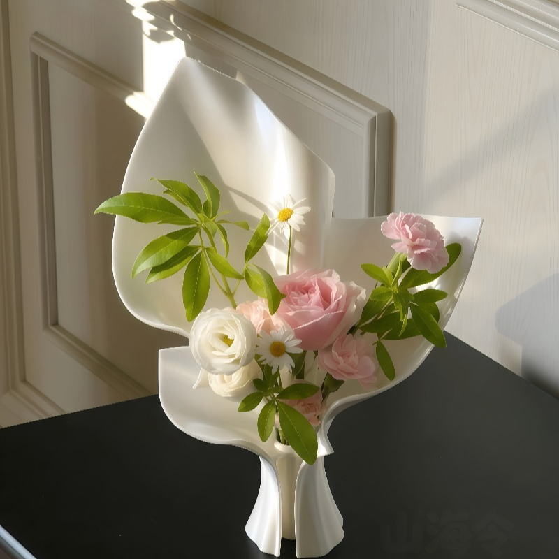 Vaso de Cerâmica Branco Minima - 3D Printing Vase avaliação e preço